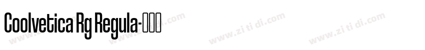 Coolvetica Rg Regula字体转换